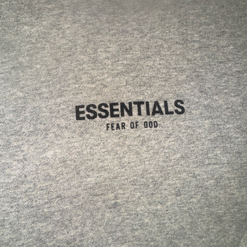 Fear of God Essentials Gray Crewneck Sweater - Picture 2 of 6
